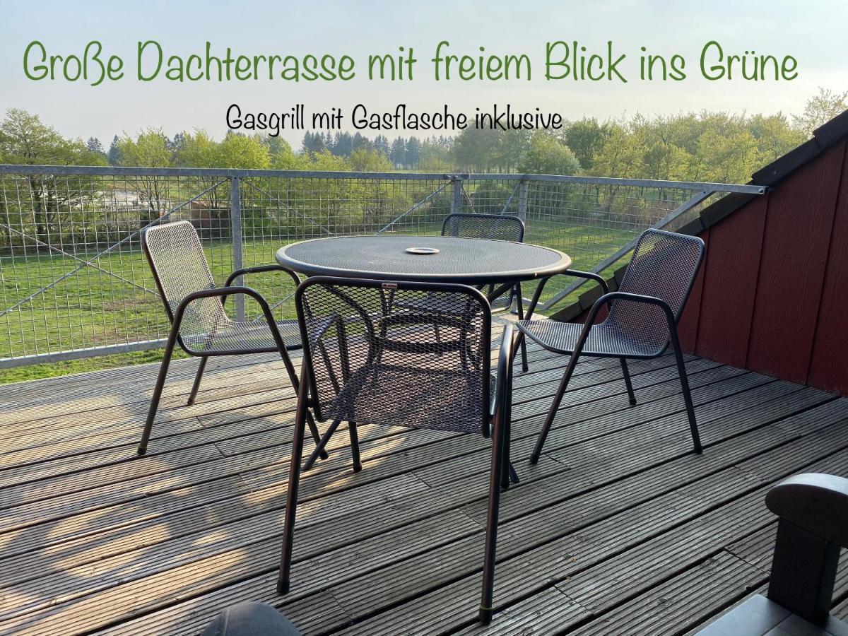 Hof Vierzehnender Im Hohen Venn - 70Qm Fachwerk-Studio - Grosses Wohn-Schlafzimmer Mit Dachterrasse Und Kaminofen - Separate Kueche - Perfekt Fuer Paare - Monschau - Eifel - Hunde Willkommen - Islandpferde Экстерьер фото